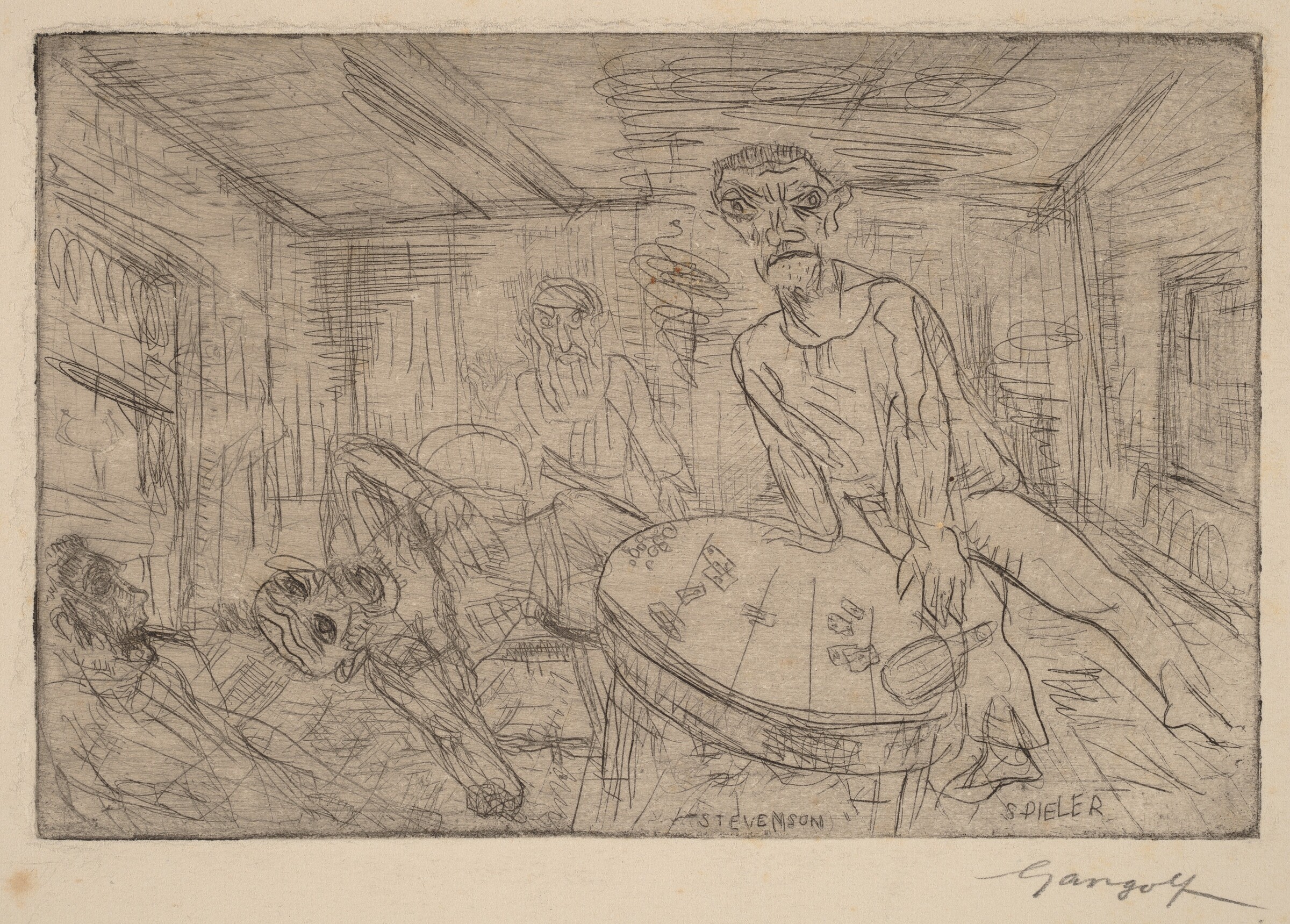 Spieler (Stevenson) [Gambler (Stevenson)], Paul Gangolf, c. 1926