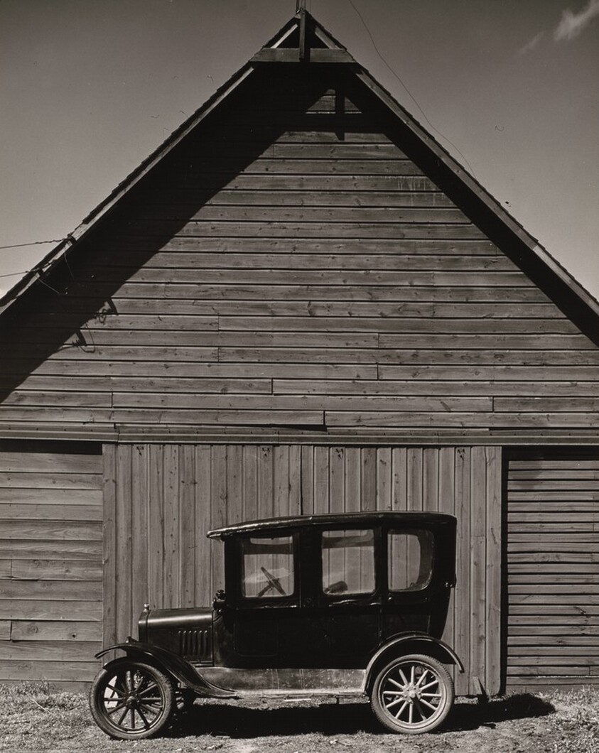 Model T in front of Barn, near Norfolk, Nebraska