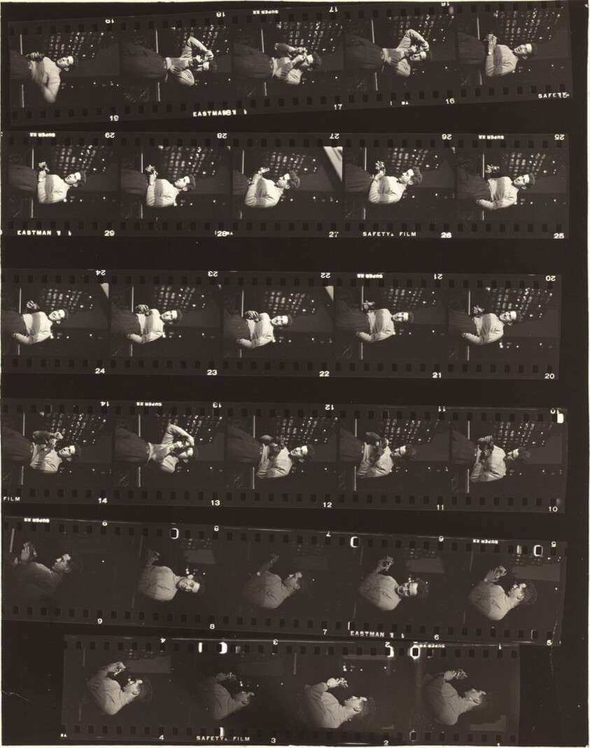 Robert Frank--Harper's Bazaar studio, 57th Street