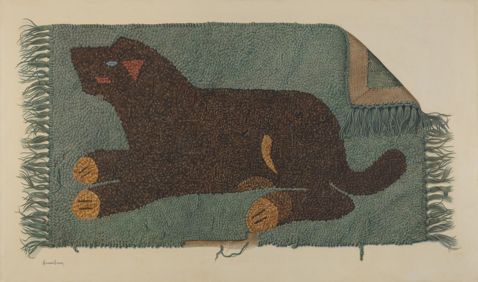 Hooked Rug, H. Langden Brown, c. 1937