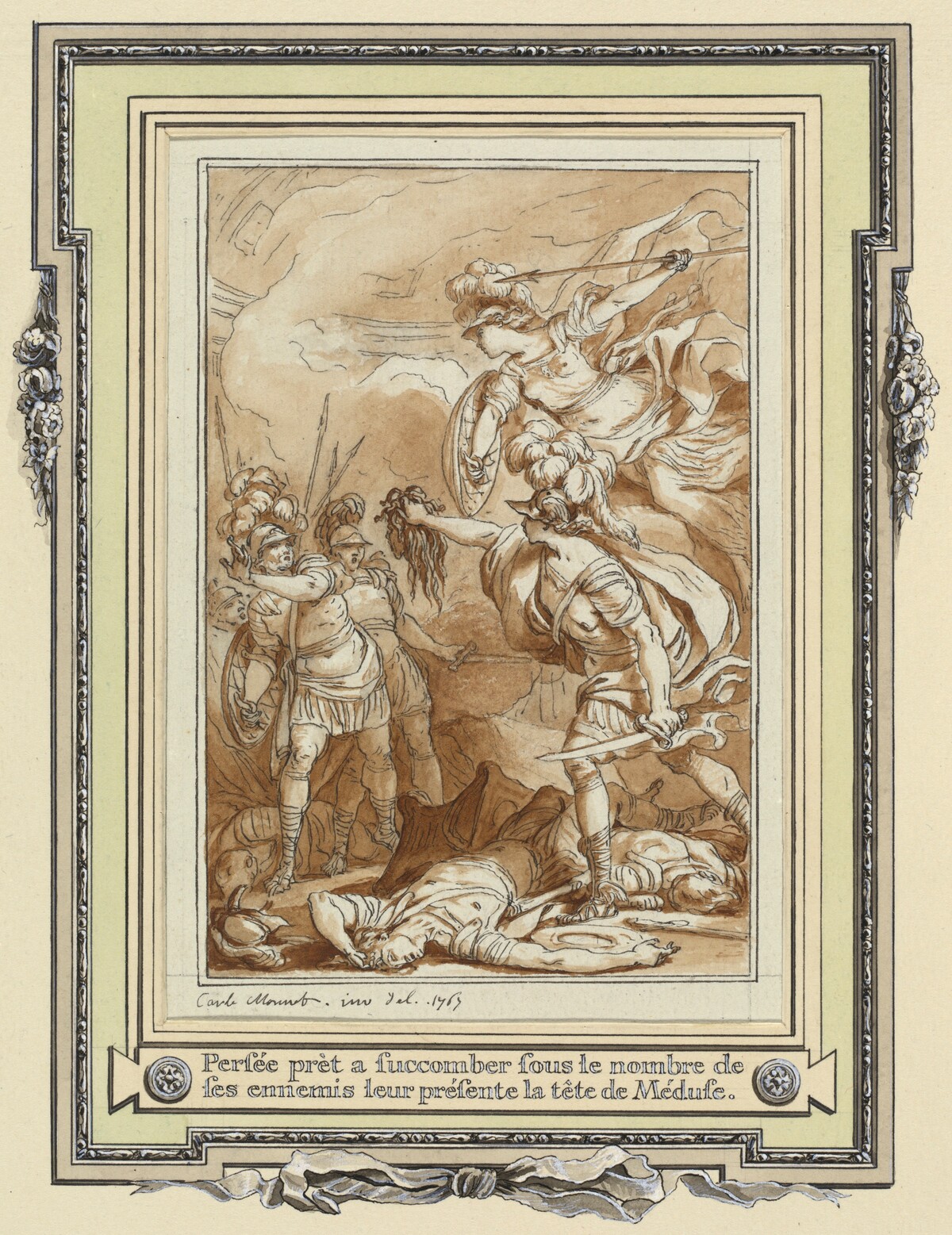 Perseus Turning Phinneas to Stone with the Head of Medusa