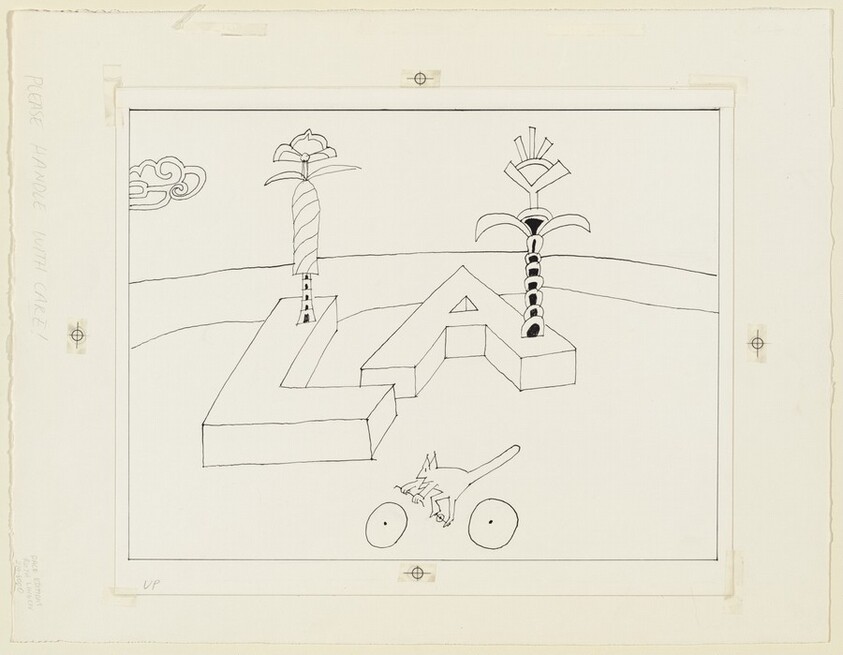 LA (drawing in ink plus one mylar)