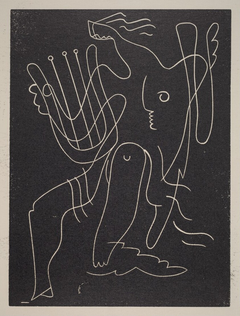 Untitled (Abstraction: Woman With Lyre)