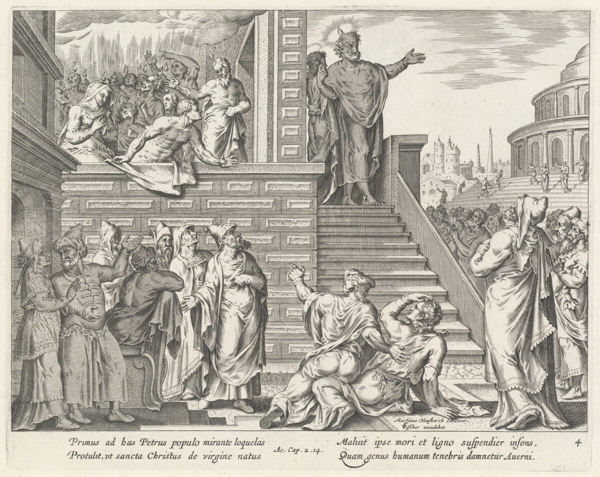 Saint Peter Speaks to the People about Christ