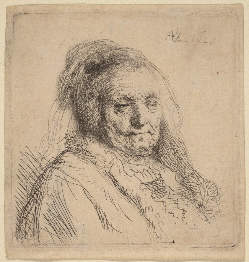The Artist's Mother, Head and Bust
