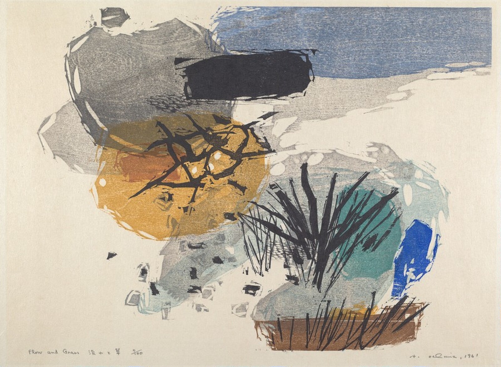 Flow and Grass, Ansei Uchima, 1961