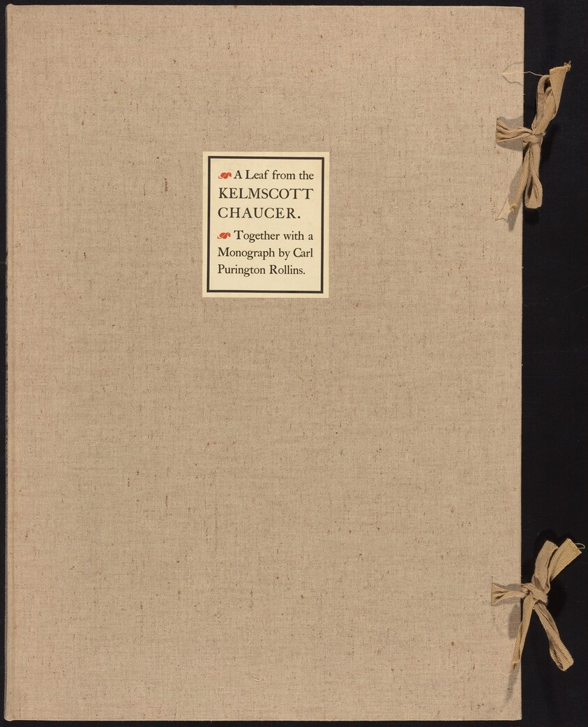 A Leaf from the Kelmscott Chaucer