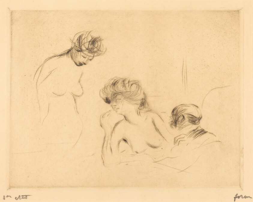 En cabinet particulier (3e planche) (In a Private Room) (third plate)