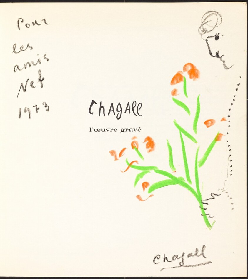 The Artist Presenting a Bouquet of Flowers