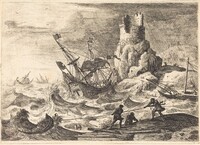 The Shipwreck (Le naufrage), Claude Lorrain, c. 1638/1641