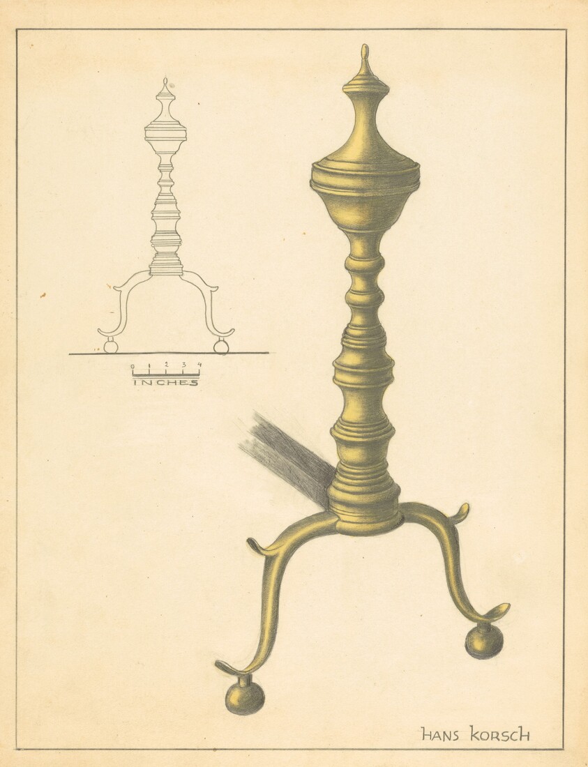 Andiron (one of pair)
