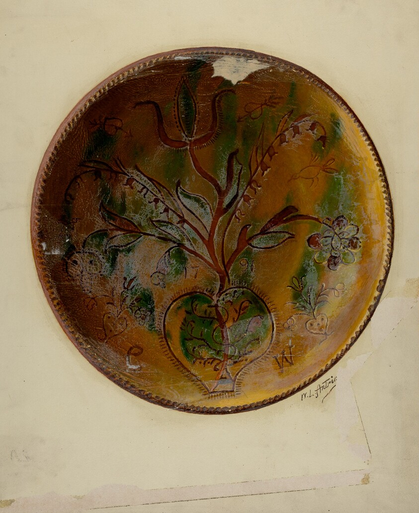 Pa. German Pie Plate