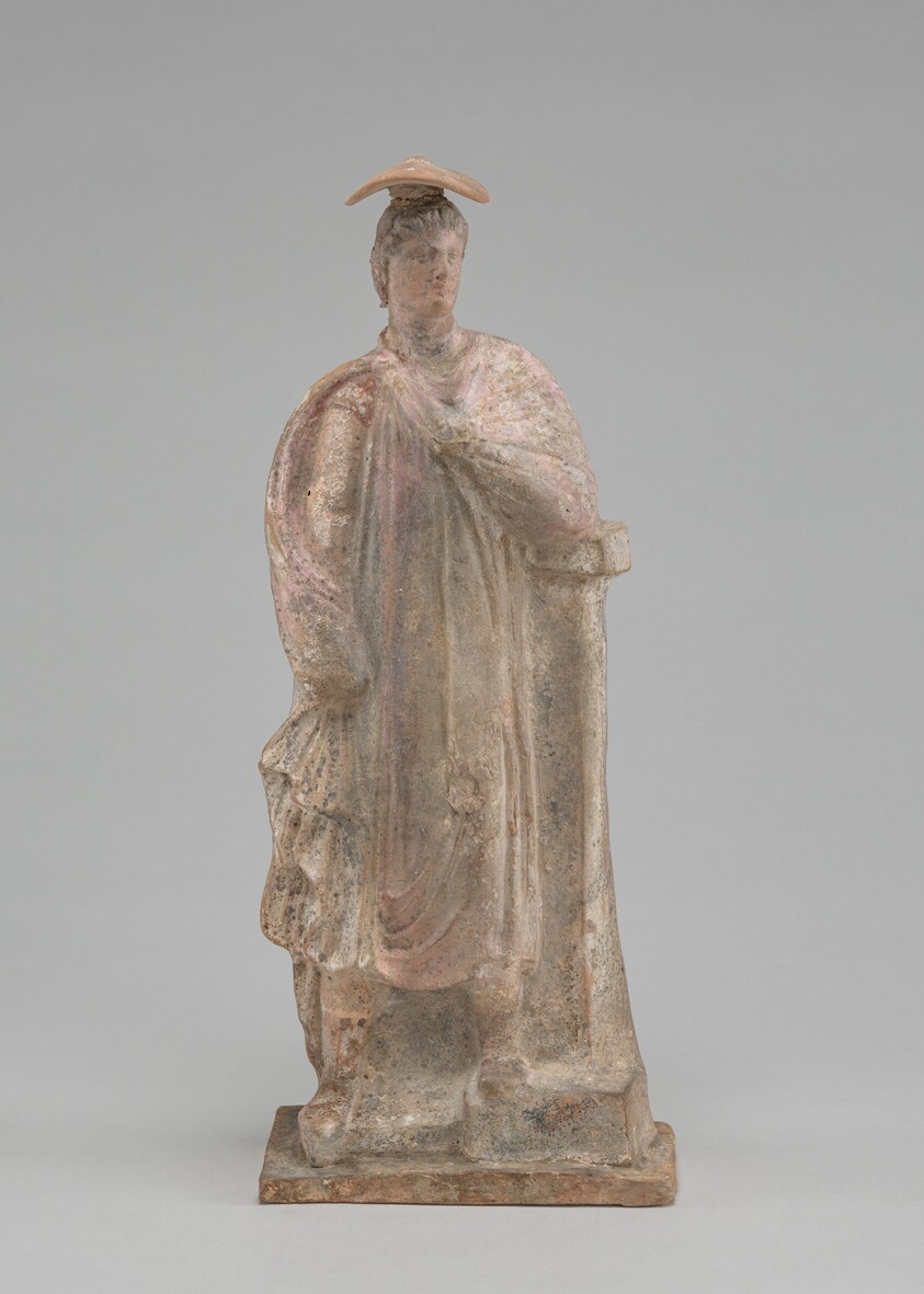 Ephebe in Traveling Hat, Cloak, and Boots