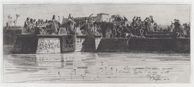 Partie supérieure d’un tableau représentant le sacrifice Egyptien d’une vierge au Nil [The Upper Part of a Painting Representing the Egyptian Sacrifice of a Virgin to the Nile]
