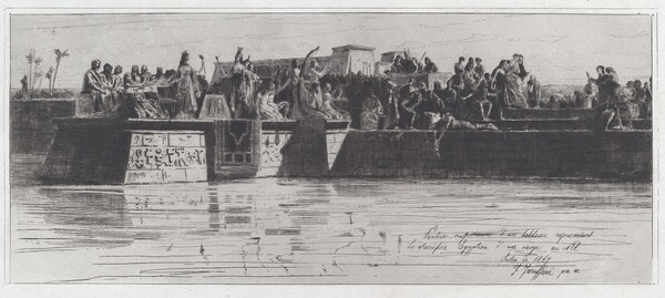 Partie supérieure d’un tableau représentant le sacrifice Egyptien d’une vierge au Nil [The Upper Part of a Painting Representing the Egyptian Sacrifice of a Virgin to the Nile]
