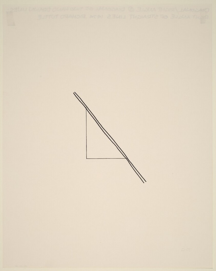 Diagonal/Right Angle 3 Diagonal of Two Hand Drawn Lines; Right Angle of Straight Lines