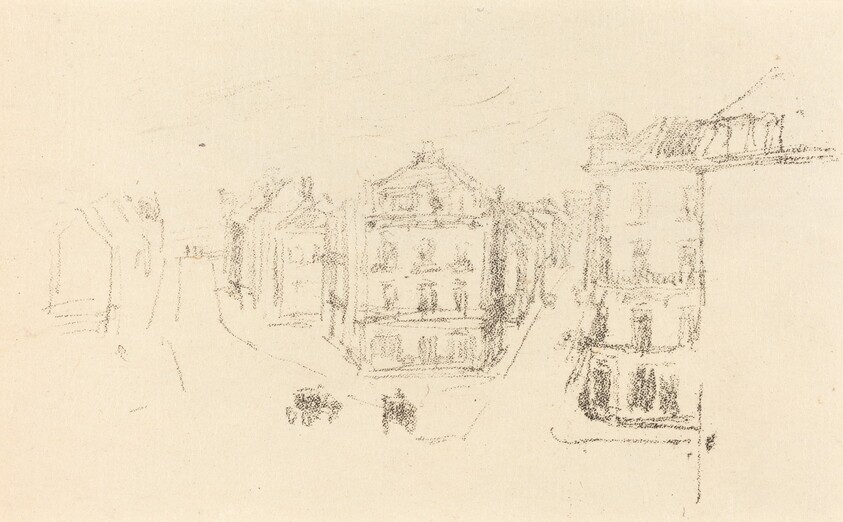 Trial Sketch: Grand Rue, Dieppe