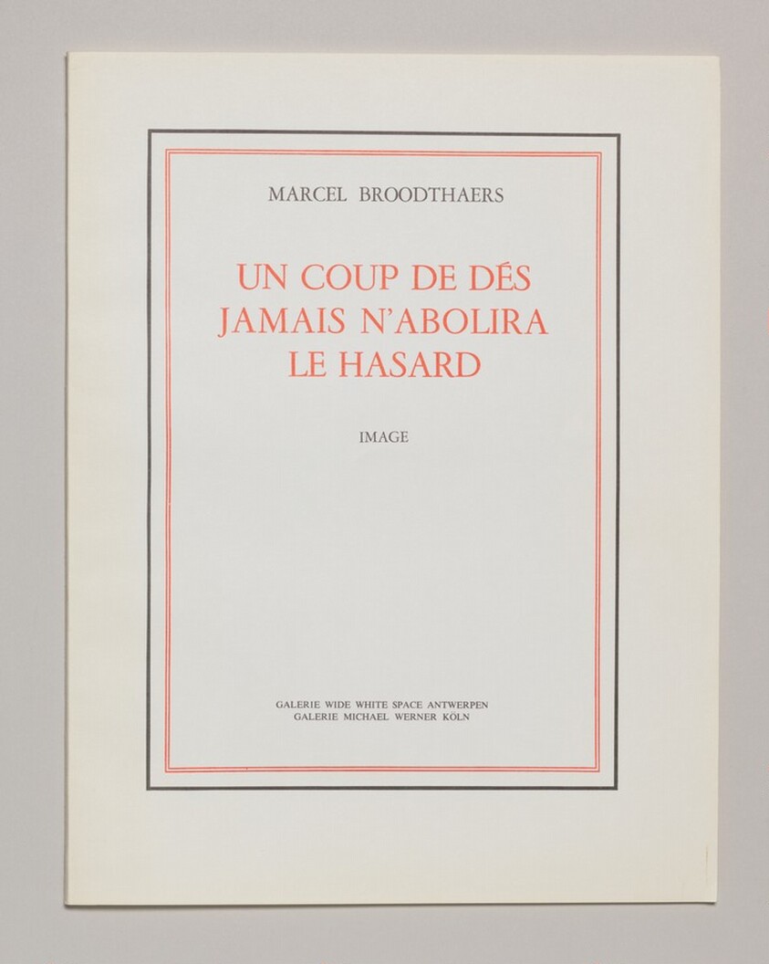 Un coup de dés jamais n'abolira le hasard (A Throw of the Dice will Never Eliminate Chance)
