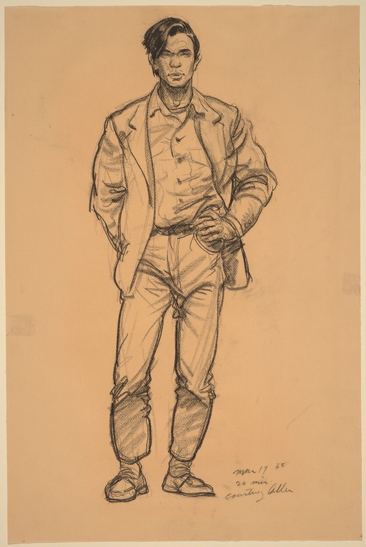 Indian Standing with Hand on Hip