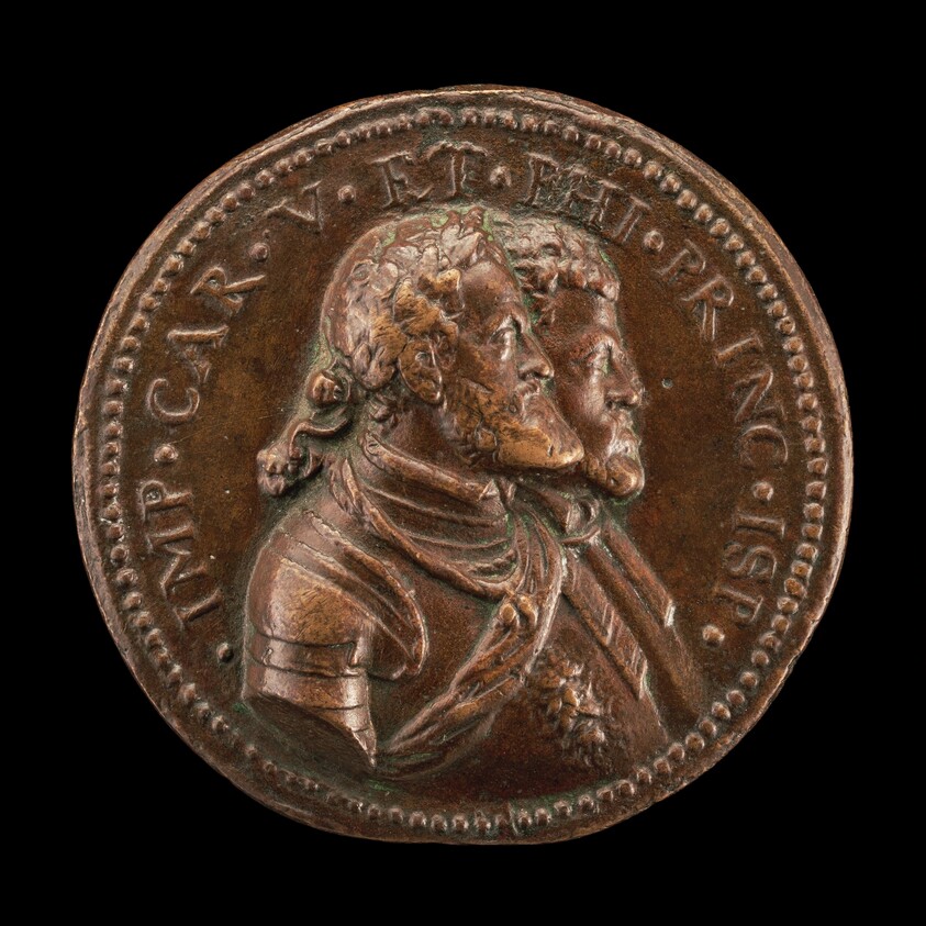 Charles V, King of Spain and Holy Roman Emperor, and Prince Philip of Spain [obverse]