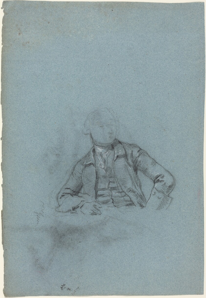 Study of a Seated Man [recto]