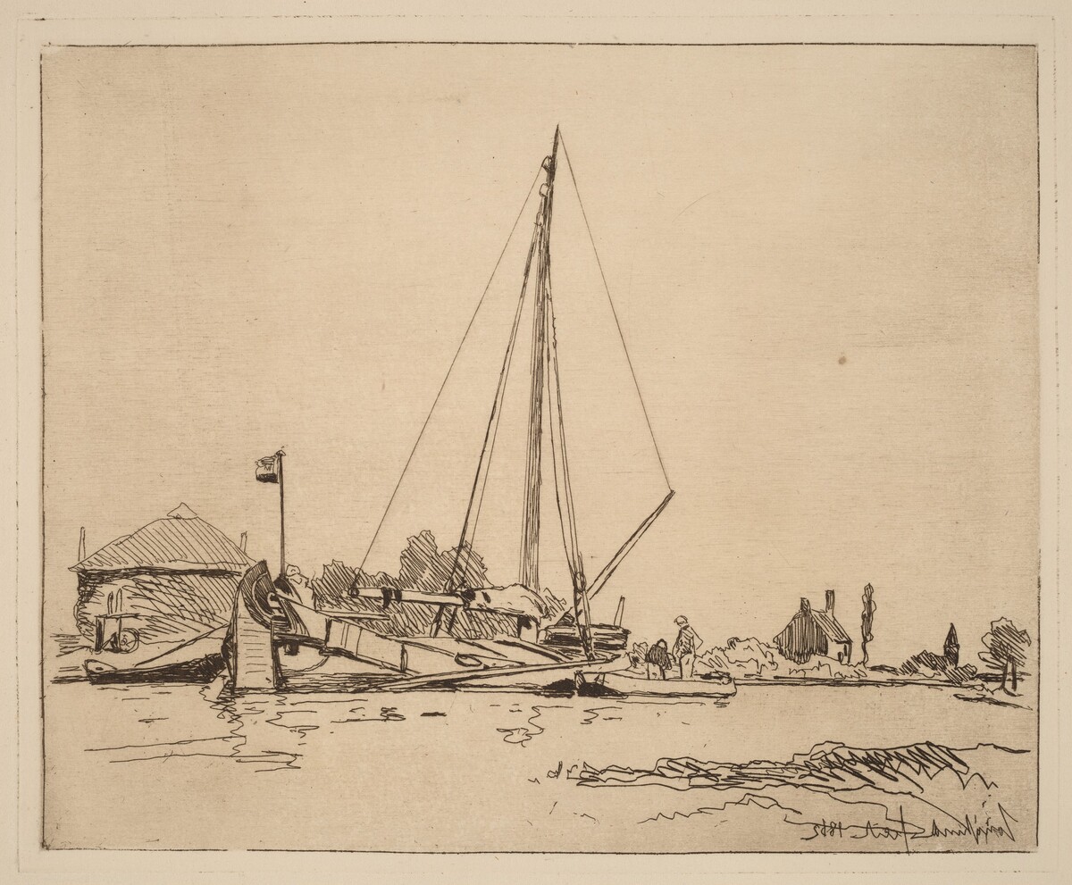 The Moored Boat (La Barque amarree)