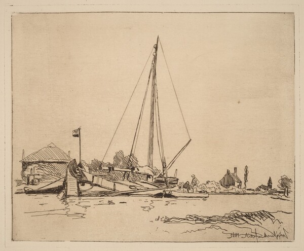 The Moored Boat (La Barque amarree)
