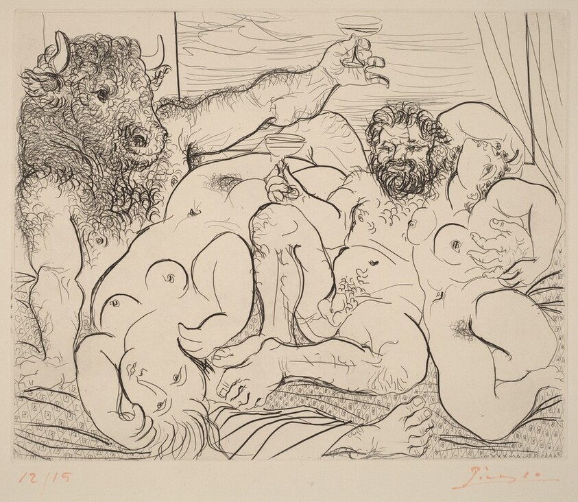 Bacchanal Scene with Minotaur  (Scene bachique au minotaure)