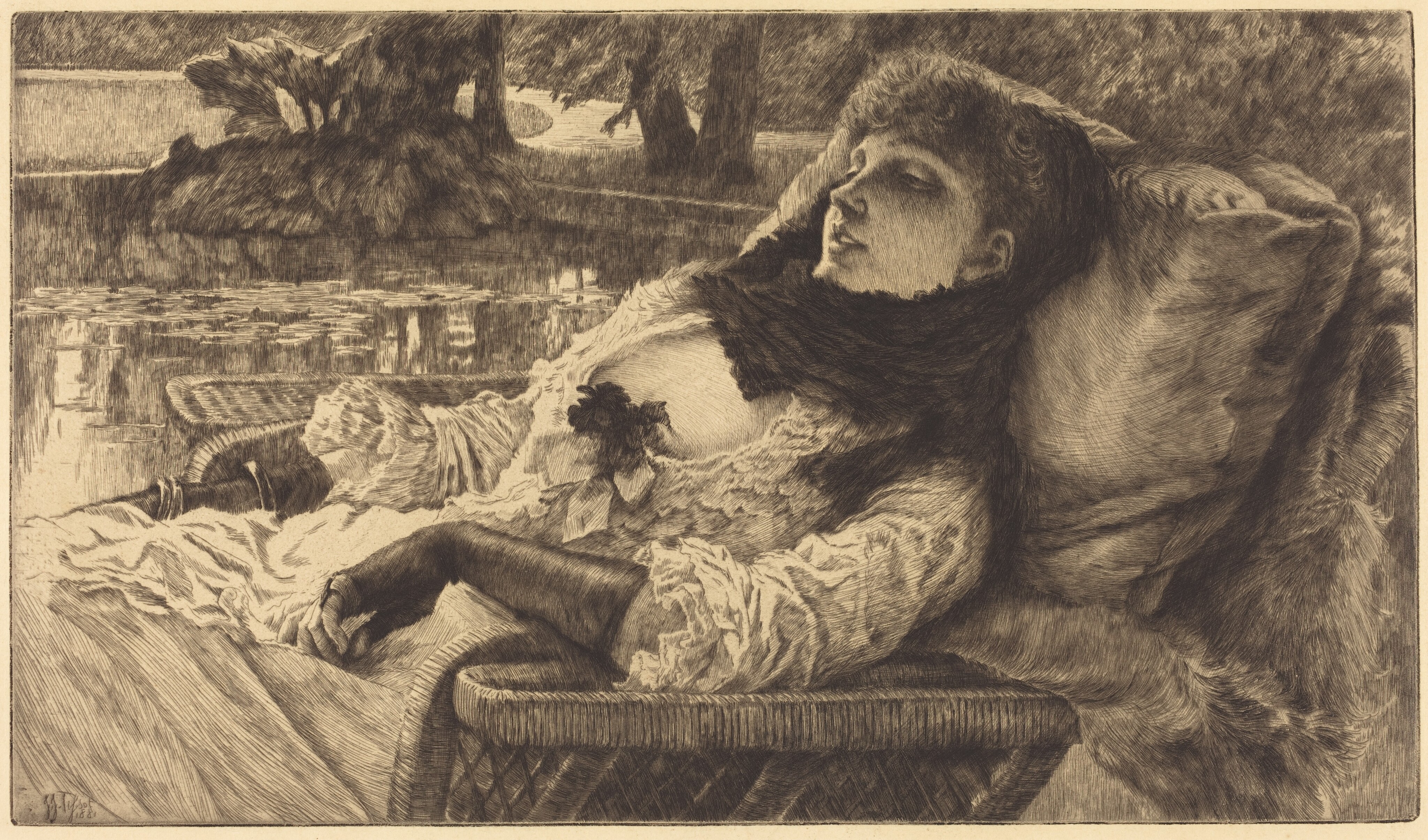 Summer Evening (Soirée d'été) by James Jacques Joseph Tissot