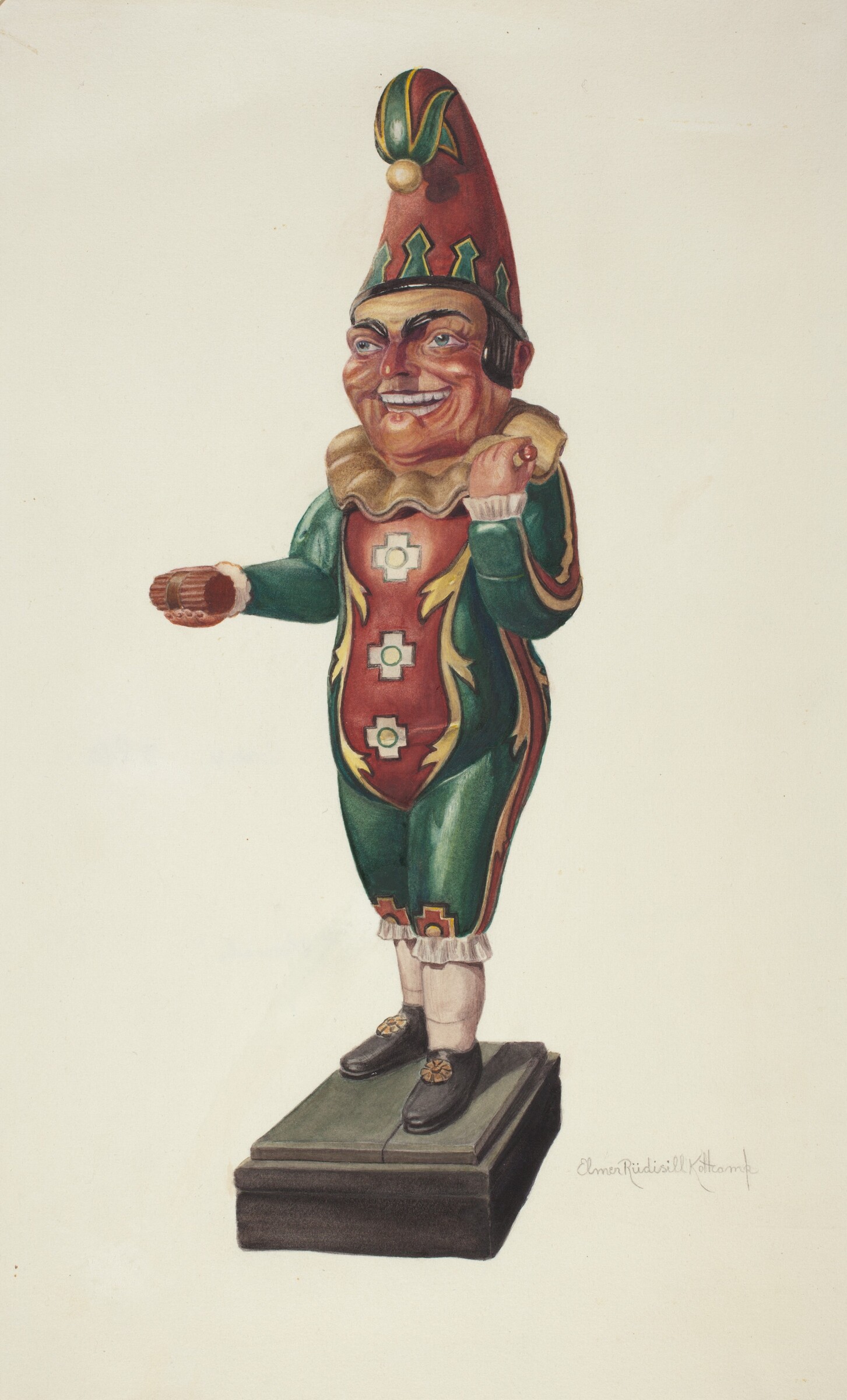 Cigar Store Figure: Punch, Elmer R. Kottcamp, c. 1939