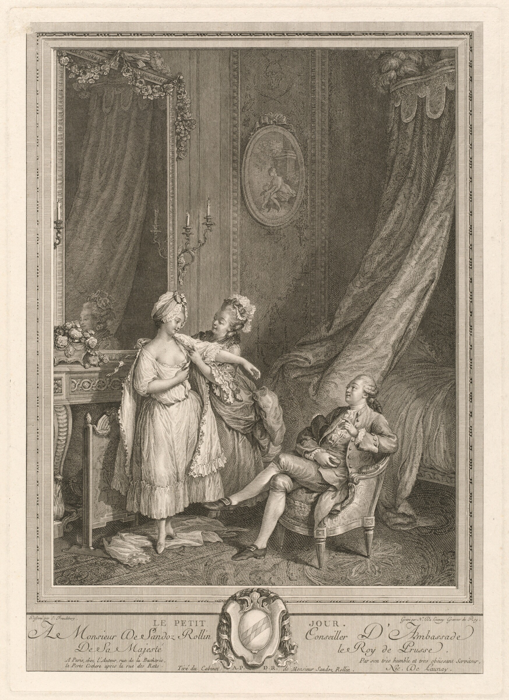 Le Petit Jour, Nicolas Delaunay after Sigmund Freudenberger, 1779