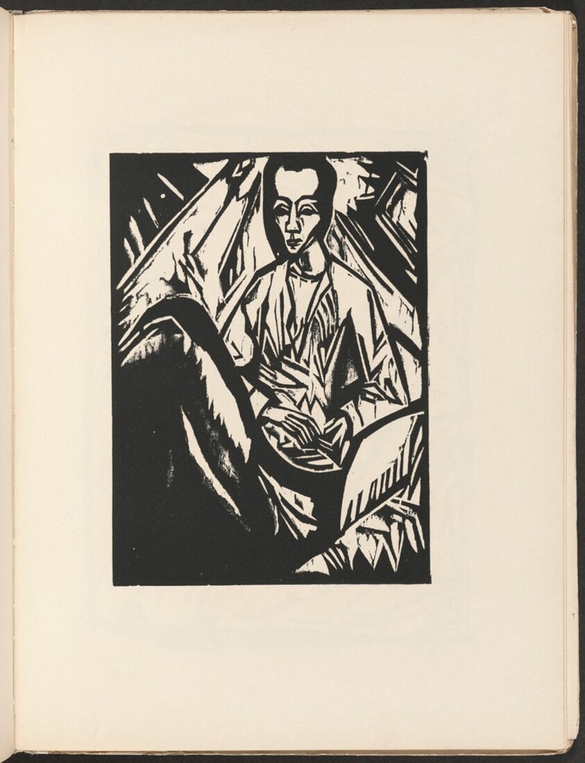 Krankes Mädchen (Sick Girl) from Deutsche Graphiker der Gegenwart (German Printmakers of Our Time)