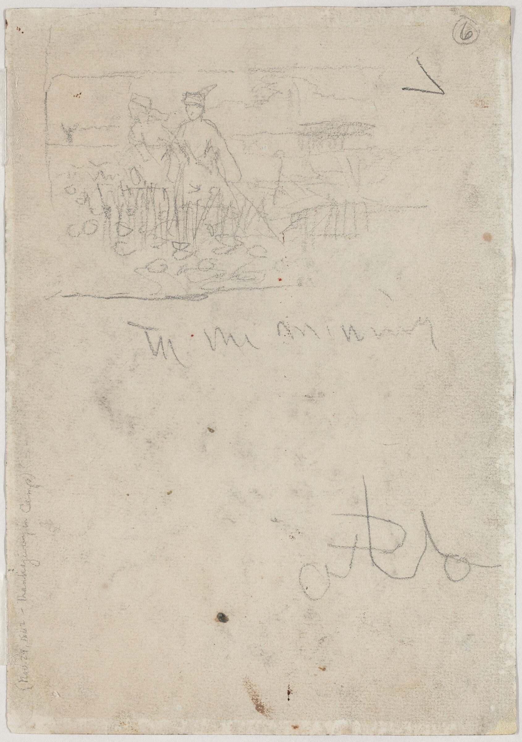 Thanksgiving in Camp [verso], Winslow Homer, n.d.