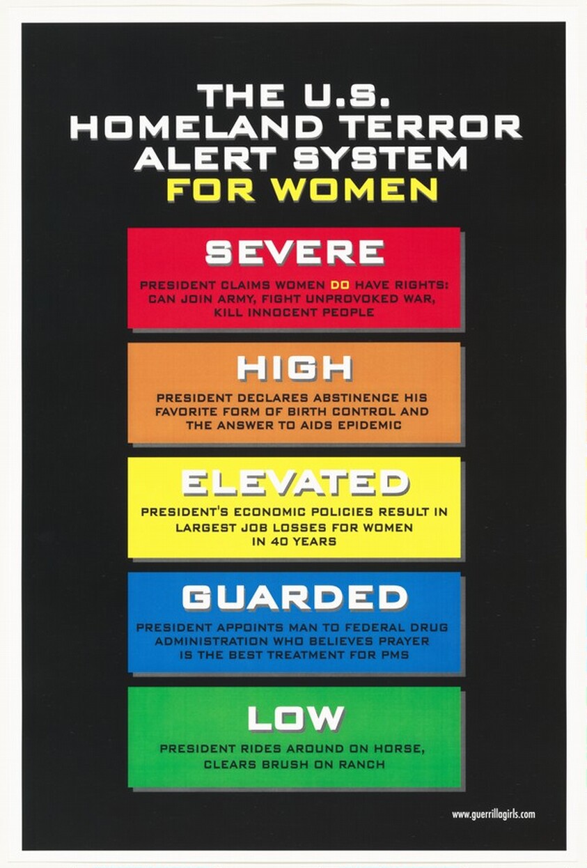 The U.S. Homeland Terror Alert System For Women