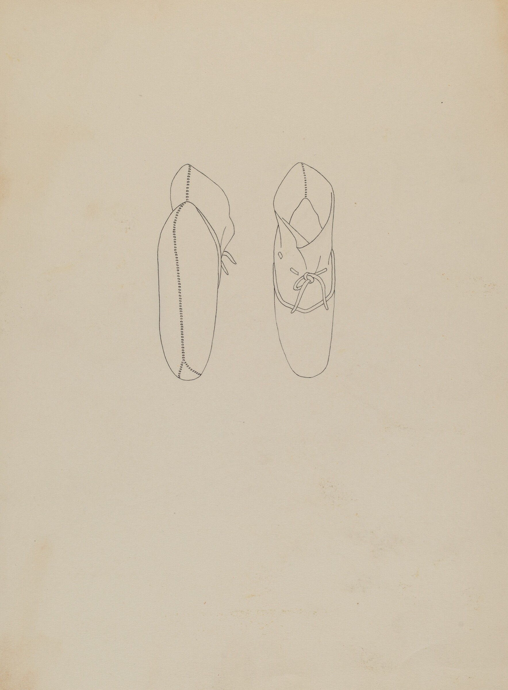 Infant's Booties, Sara Garfinkel, 1935/1942