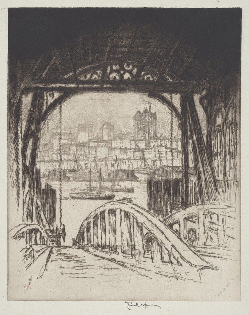 Columbia Heights, from Fulton Ferry