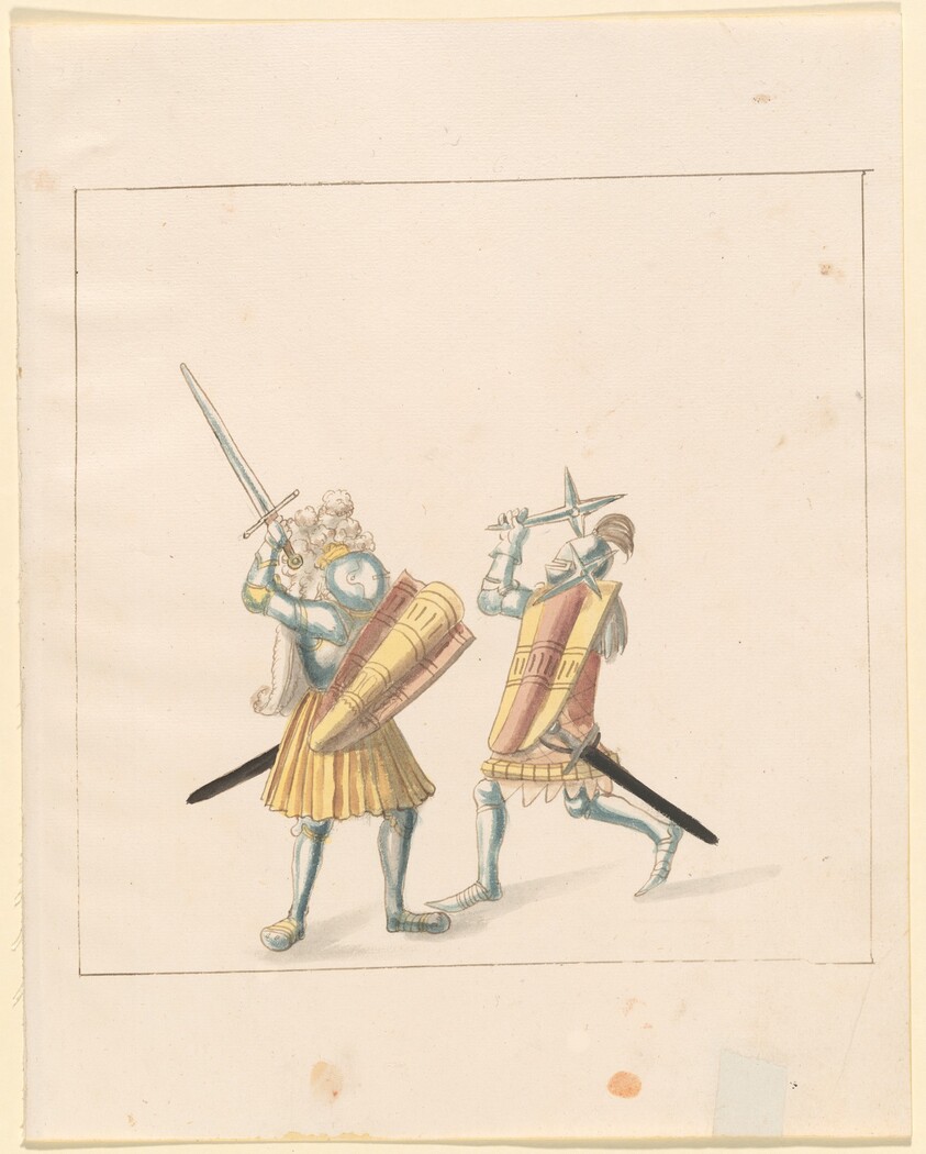 Foot Combat with Swords, Throwing Stars, and Shields (Tartschen)