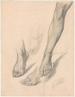 Studies of Feet, Walter Shirlaw, c. 1872