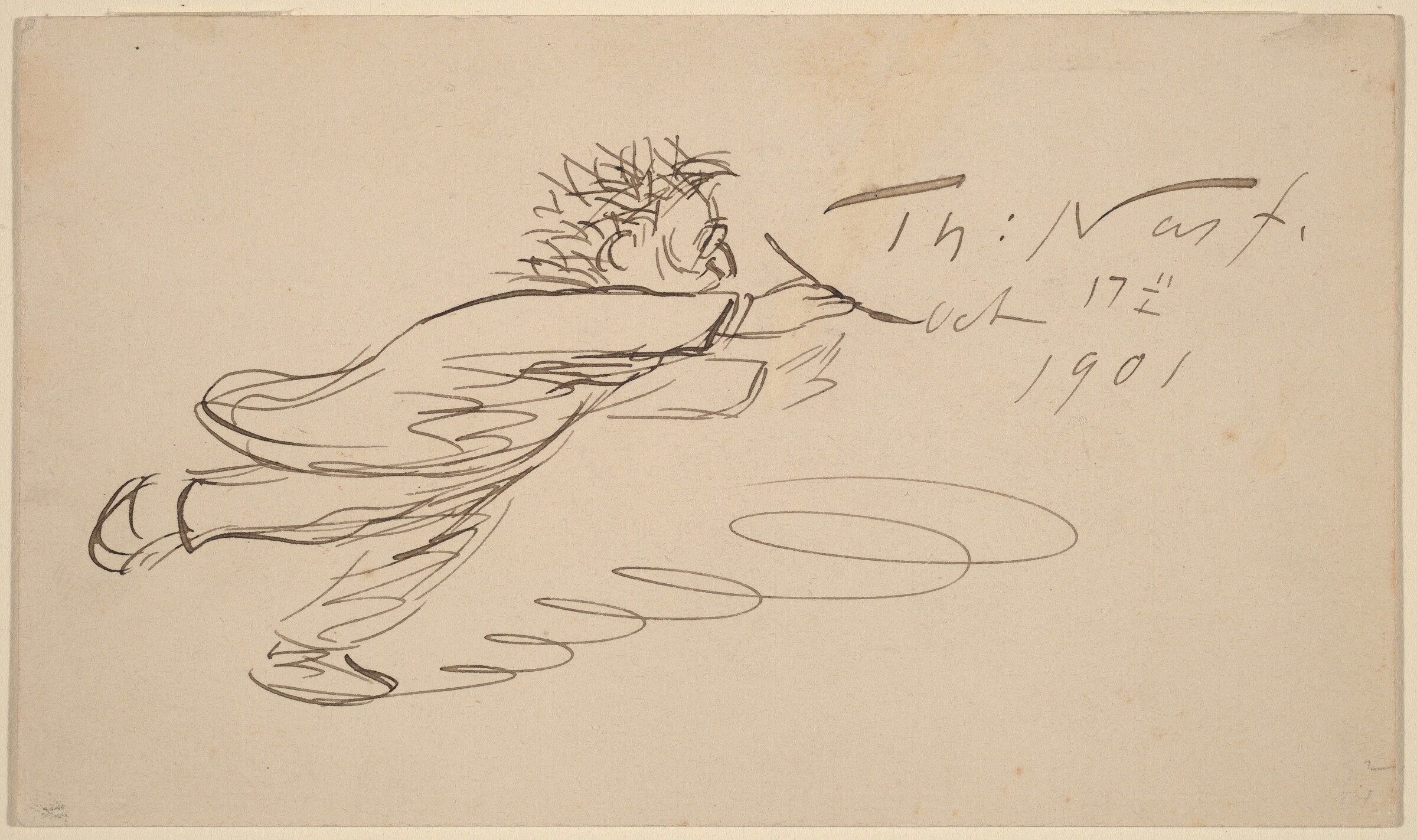 Signature, "TH. Nast, Oct. 17, 1901", Thomas Nast, 1901