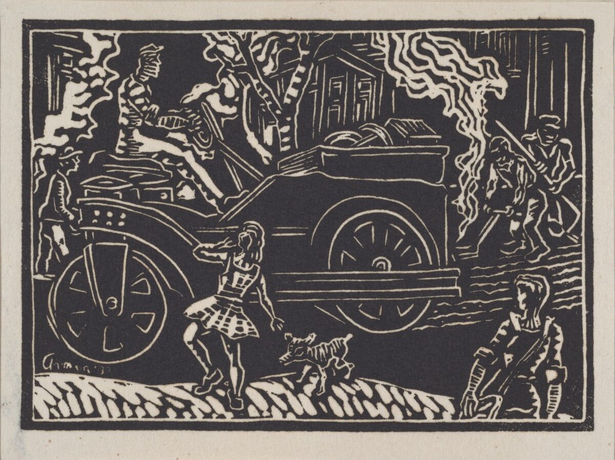 Untitled (Girl, Dog, Steamroller)