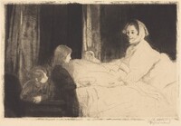 The Sick Mother (La mère malade), Albert Besnard, 1889