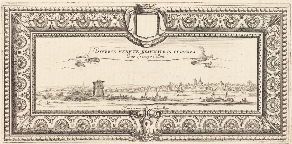 Title Page for Callot's "Various Italian Landscapes"