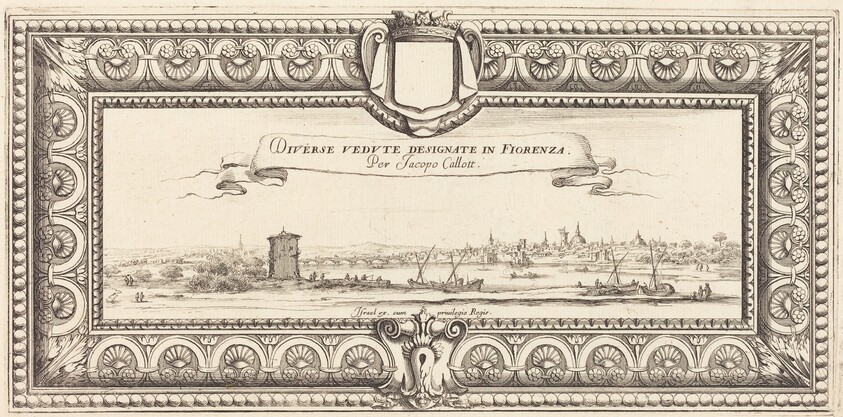 Title Page for Callot's "Various Italian Landscapes"