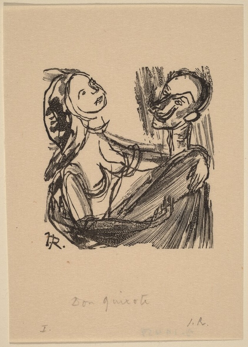 Illustration to Cervantes, "Don Quixote"