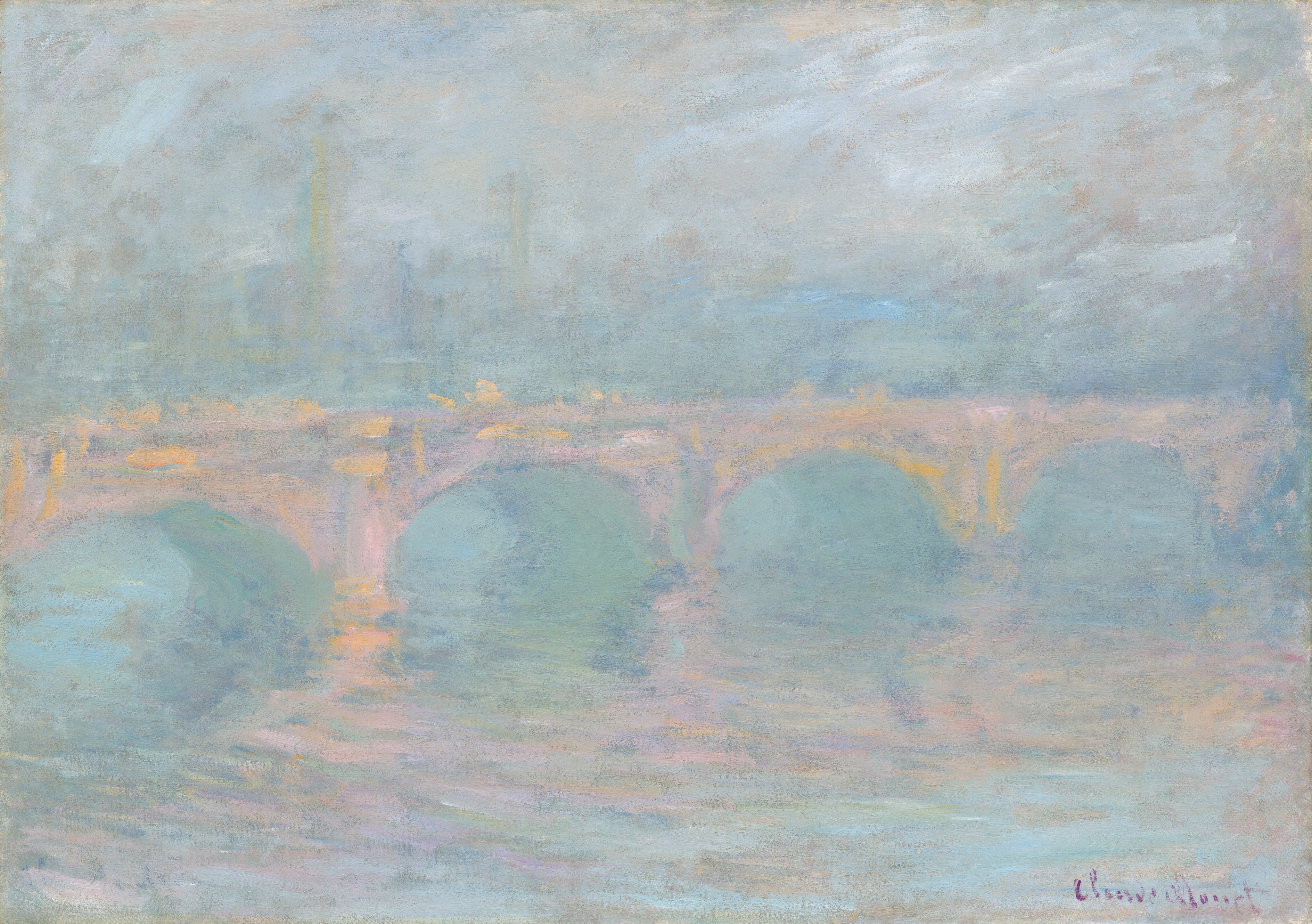 美品 Claude Monet 【arched bridge】 Claude Monet - Bridge over a