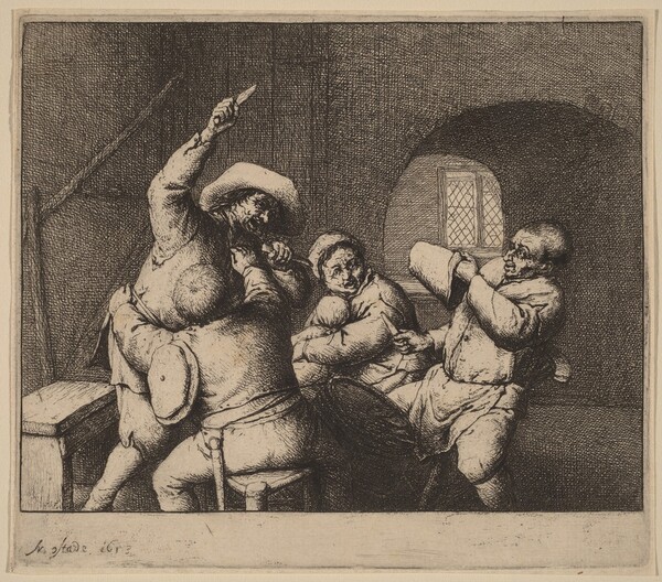 Knife Fight Among Peasants