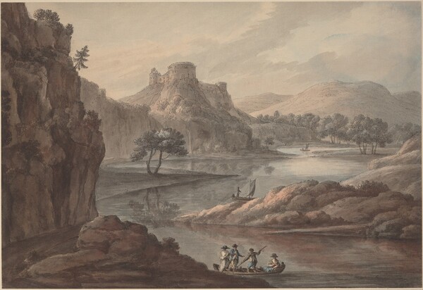 River Landscape with a Castle