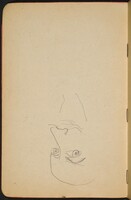 begonnene Skizze eines Mannes mit Bart (Unfinished Sketch of a Man with Beard) [p. 6], Max Beckmann
