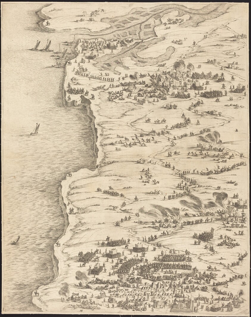 The Siege of La Rochelle [plate 5 of 16;  set comprises 1952.8.97-112]