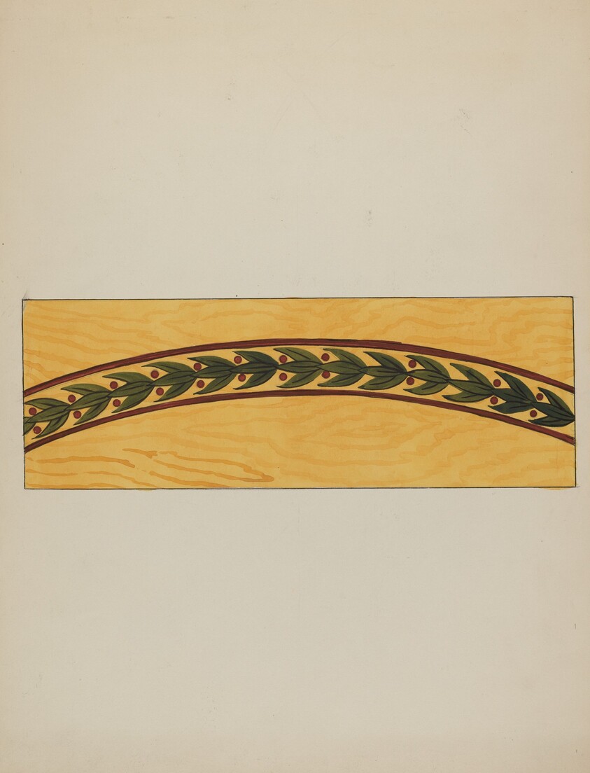 Decorative Panel from Rail Car Interior